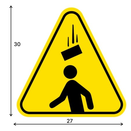 Decorative sign (poster) "Brick above the head" 30x27 cm, plastic-1