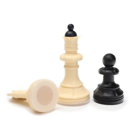 Chess 40x40 cm "Russian games", a cardboard field, plastic figures, King H-10.2, pawn 5 cm-2