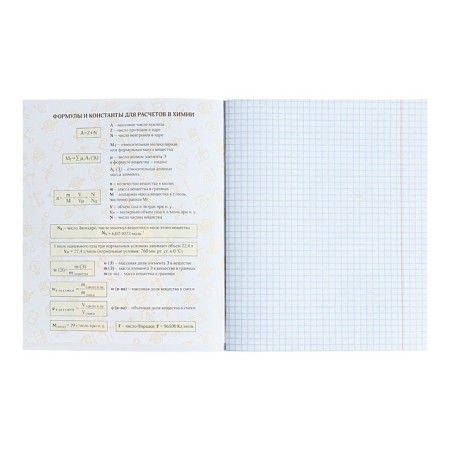 Subject note Calligrata Top "School Style", 48 sheets in a chemistry cage, reference material, plastic cover, offset unit-2