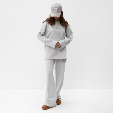 Women's sweatshirt MIST COZY STYLE, Gray, size 50-1