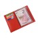 Cover for auto documents without fasteners, cards, red color
