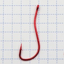 Hook KOI Ryusen-Ring-2BH, size 2 int, color Red 10 pcs.