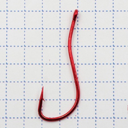 Hook KOI Ryusen-Ring-2BH, size 2 int, color Red 10 pcs.