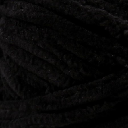 Yarn "Velluto" 100% micropoliester 68m/100g (60 black)-2