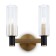 Bra Freya Fr5167WL-02BS AMBRA, 230x125x247 mm, E14, 2x40W, brass color