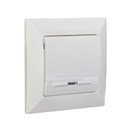 Switch Luazon Lighting "Antei", 10 A, 1 key, with backlight, hidden white-1