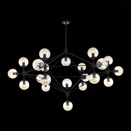 Ceiling Ceiling ST LUCE. SL549.403.21. Stampo. 21x40 watts, E27, 170x170x120 cm, black color-1