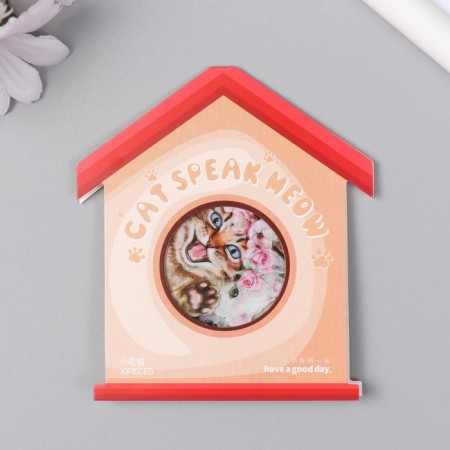 Stickers for creativity "Cats and flowers" set of 30 pcs 0.4x13x9.2 cm-3