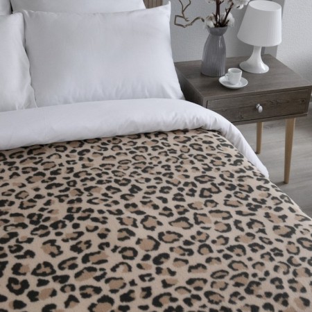 Fleet “Leopard” plaid, size 150x200 cm, sandy color-3