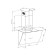 Lex Plaza 600 White, inclined, 1100 m3/h, 3 speeds, 60 cm, white