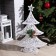 LED figure "Christmas tree" 51 × 70 × 15 cm, metal, textile, 220 V, glow of multi