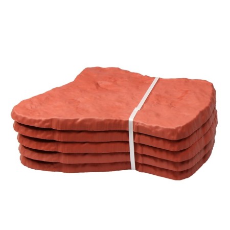 Modular coating, 55 × 42 cm, plastic, terracotta, “stone No. 1”, 1 pcs-4