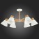 Ceiling EVOLUCE lamp. Sle103702-06. BUVE. 6x60 watts, E27, 73.5x73.5x37 cm, color light wood, white