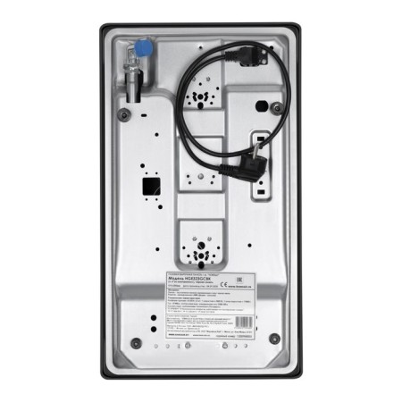 Honing panel Homsair Hge323GCBK, gas, 2 burners, black-13