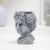 Figure pot "Girl's head" under stone, 10x13cm