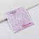 Carved wedding invitation, pink color
