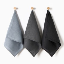 A set of towel cuisines. Ethel Minimalist Design 40x70-3pcs, 100% linen