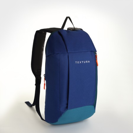 Sports' backpack on lightning, Textura, external pocket, blue color-2