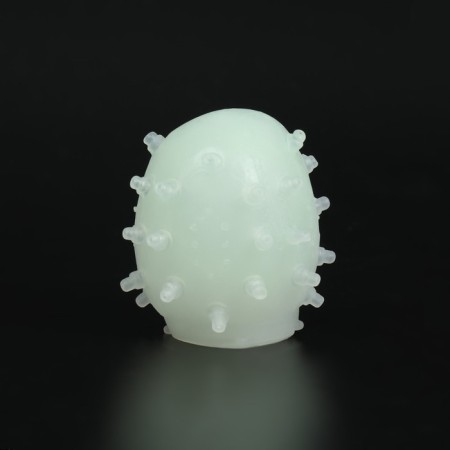 Masturbator EGG OKI-hips, embossed, in a case for storage, green-4