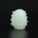 Masturbator EGG OKI-hips, embossed, in a case for storage, green