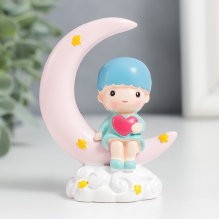 Souvenir Polystone "Baby for a month with a heart" 7.5x6 cm