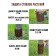 Protective-decorative fence, 22 × 36 cm, brown