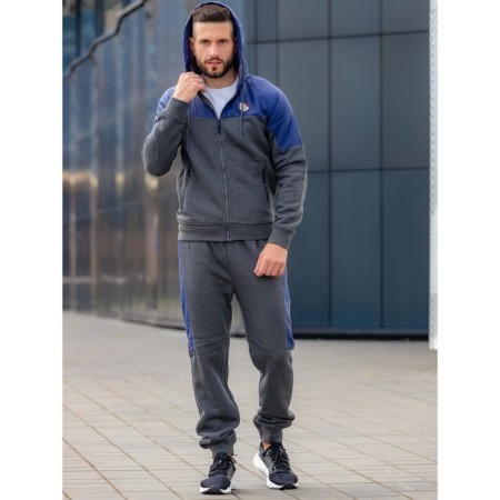 Sports costume men's ise, size 46, blue color, gray color-3