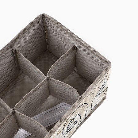 Organizer for storage, coffee for linen 8 cells "Faces", 28 x 16 x 10 cm-4