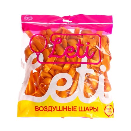 Shar Latex 5 ", metal, set of 100 pcs., Water bombs, Gold color-1