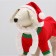New Year's costume "Snow Maiden" for dogs, size L, red (DS 34, Osh 30, OG 44 cm)