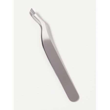Pinzet No. 3 Narrow curved 9*1cm silver zip QF-2
