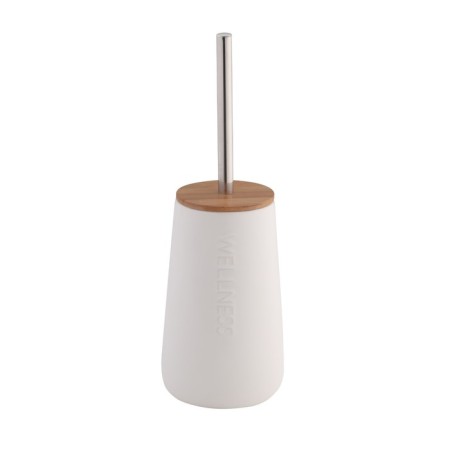 Axentia Bonja Wellness toilet set, from white dolomite, Ø 8.5 cm, height 35 cm