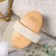 Massage brush made of natural bristles, smooth
