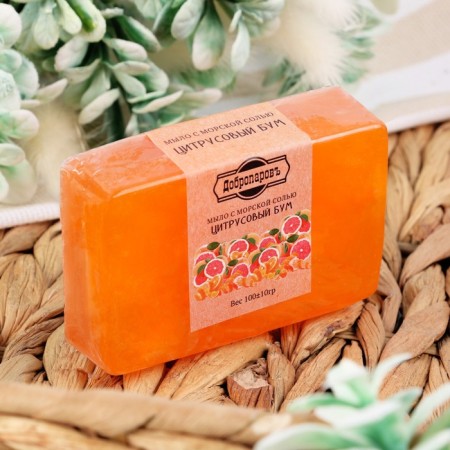 Soap with sea salt "citrus boom" 100 g