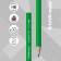 Pencil Chernographic Erichkrause "Classic 100", HB, Grifel D = 2.2 mm, plastic, hexagonal, in a box, mix