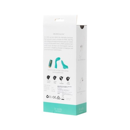 Unrealistic vibrator Le Stelle Perks Series EX-4, silicone, turquoise, 16.5 cm-6
