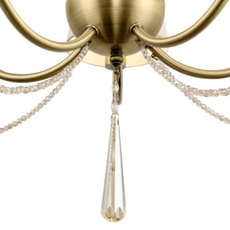Madeline chandelier, 5x40W E14, brass color-3
