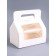 Mistle for a roll with a handle, white, 16 x 10 x 12.5 cm. Confectionery packaging
