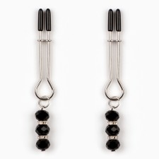 BDSM Assessoire Okopoki, sticks of steam with beads, metal, plastic, black