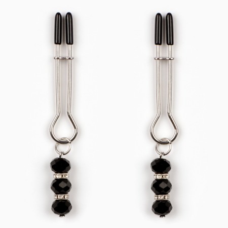 BDSM Assessoire Okopoki, sticks of steam with beads, metal, plastic, black