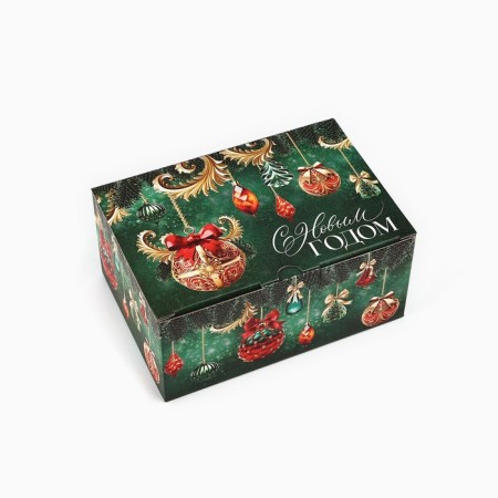 Folding box "New Year's balls", 22 x 15 x 10 cm, New Year-1