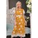 Female dress, size 50, mustard color