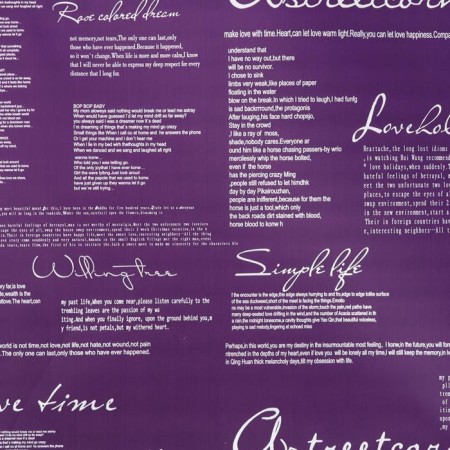 Matte Flower Film "News Love", dark purple, 60 x 60 cm-3