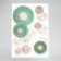 Interior plastic sticker 3D "Cosmic flowers" 52x35 cm