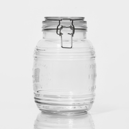 Glass Bank for bulk products with a bugol lock of the Utyut, 2.1 l, 14.5 × 12 × 19 cm-2