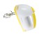 Mixer Blackton BT MX421, manual, 200 watts, 7 speeds, white and yellow