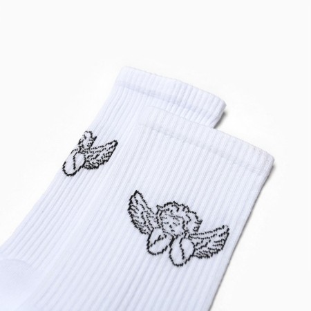 Women's socks "Angel", white color, size 23-25-1