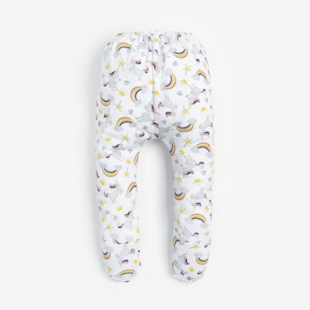 Sliders for a girl, white color/unicorns, height 80 cm-3