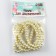 Glass beads, set 140 pcs., Size 1 pc. - 6 mm, white color