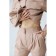 Artificial leather trousers, size 42